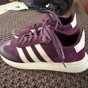Adidas Red Night/Legacy White Flashback Shoes - W 8.5